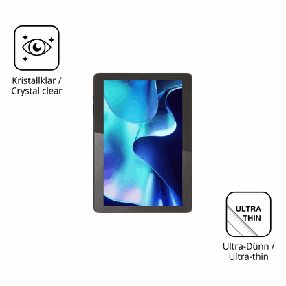 2x Schutzfolie klar für Logicom Tab 134 Display-Schutzfolie