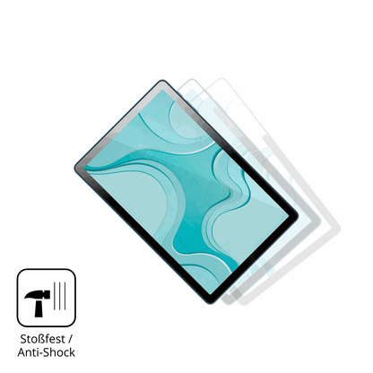 2x 9H Schutzfolie für Logicom Tab Fold 10 Panzerfolie