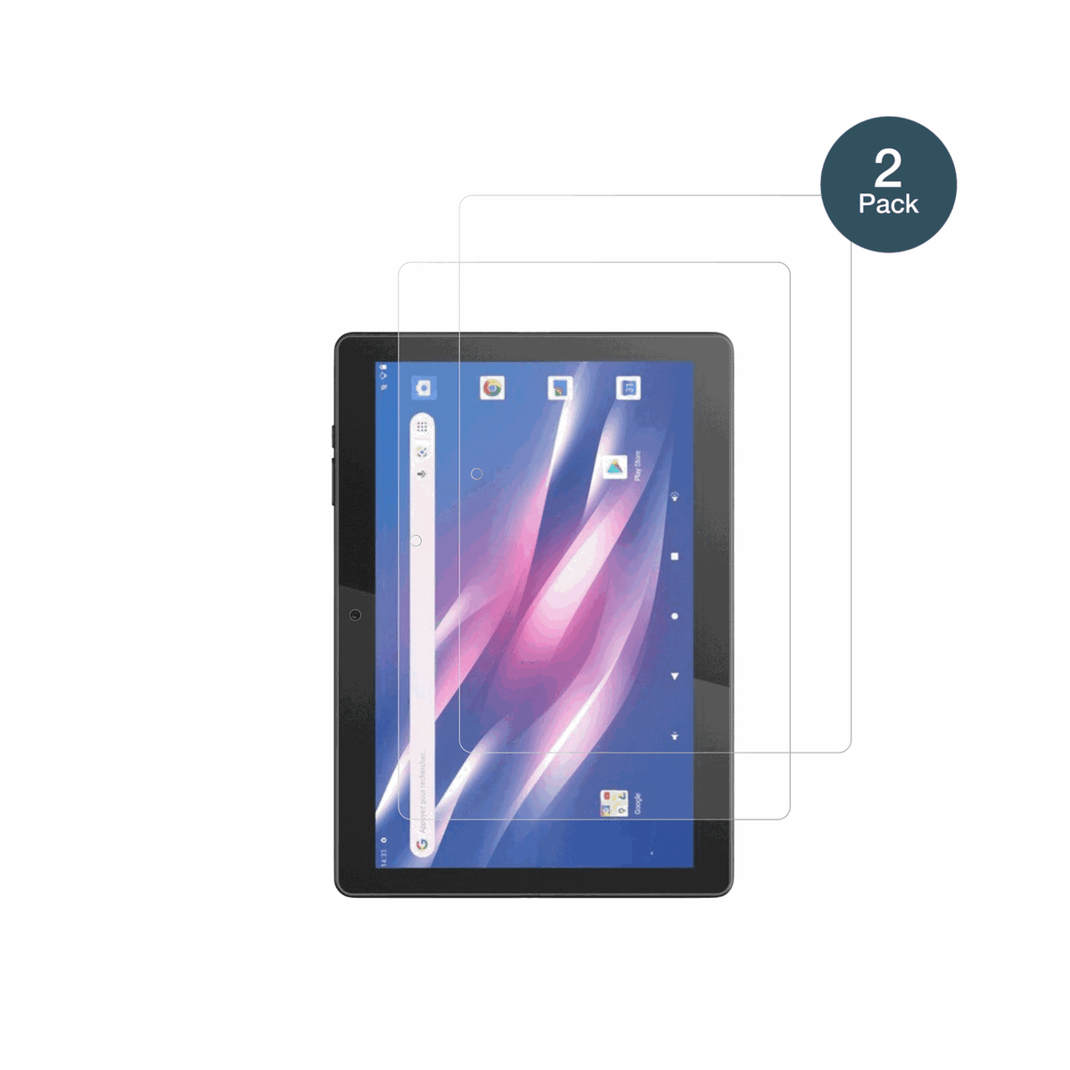 2x 9H Schutzfolie matt für Logicom Tab Link 4G 104 Panzerfolie
