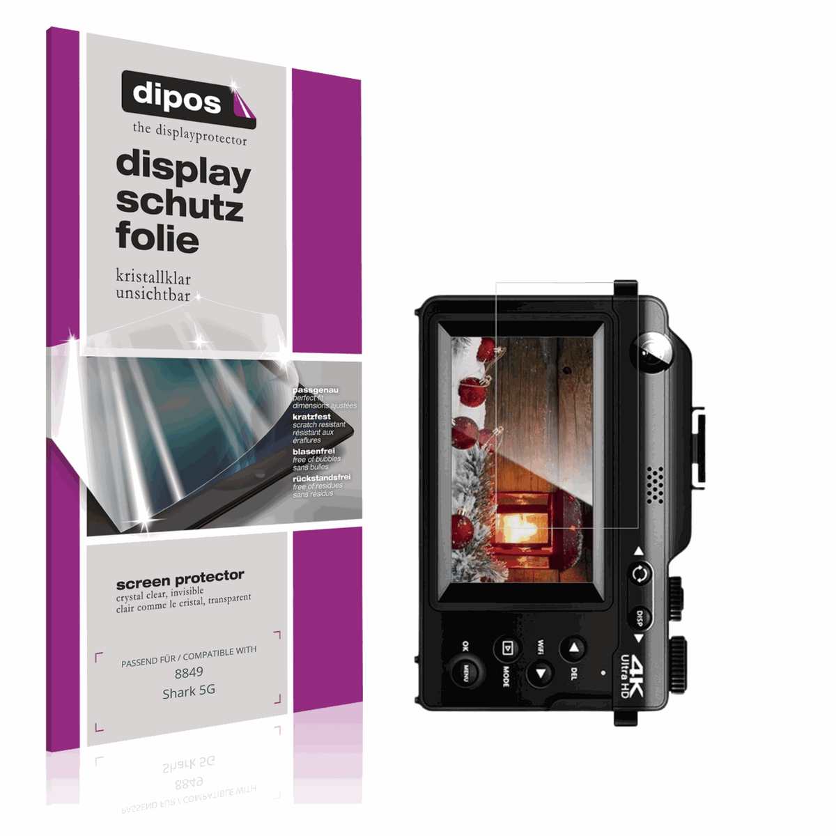 Klare Displayschutzfolie von dipos passend für LONGYI X9, präziser Zuschnitt und blasenfrei montiert