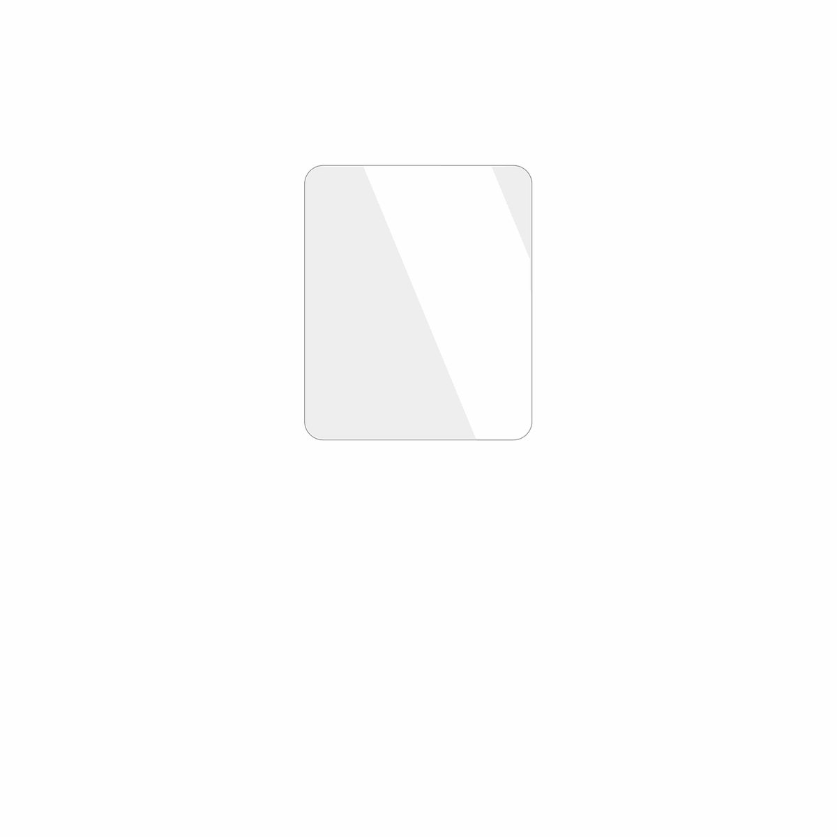 dipos Displayschutz für LUCKDANO MP3-Player, transparente Oberfläche, geringe Dicke und perfekte Passform