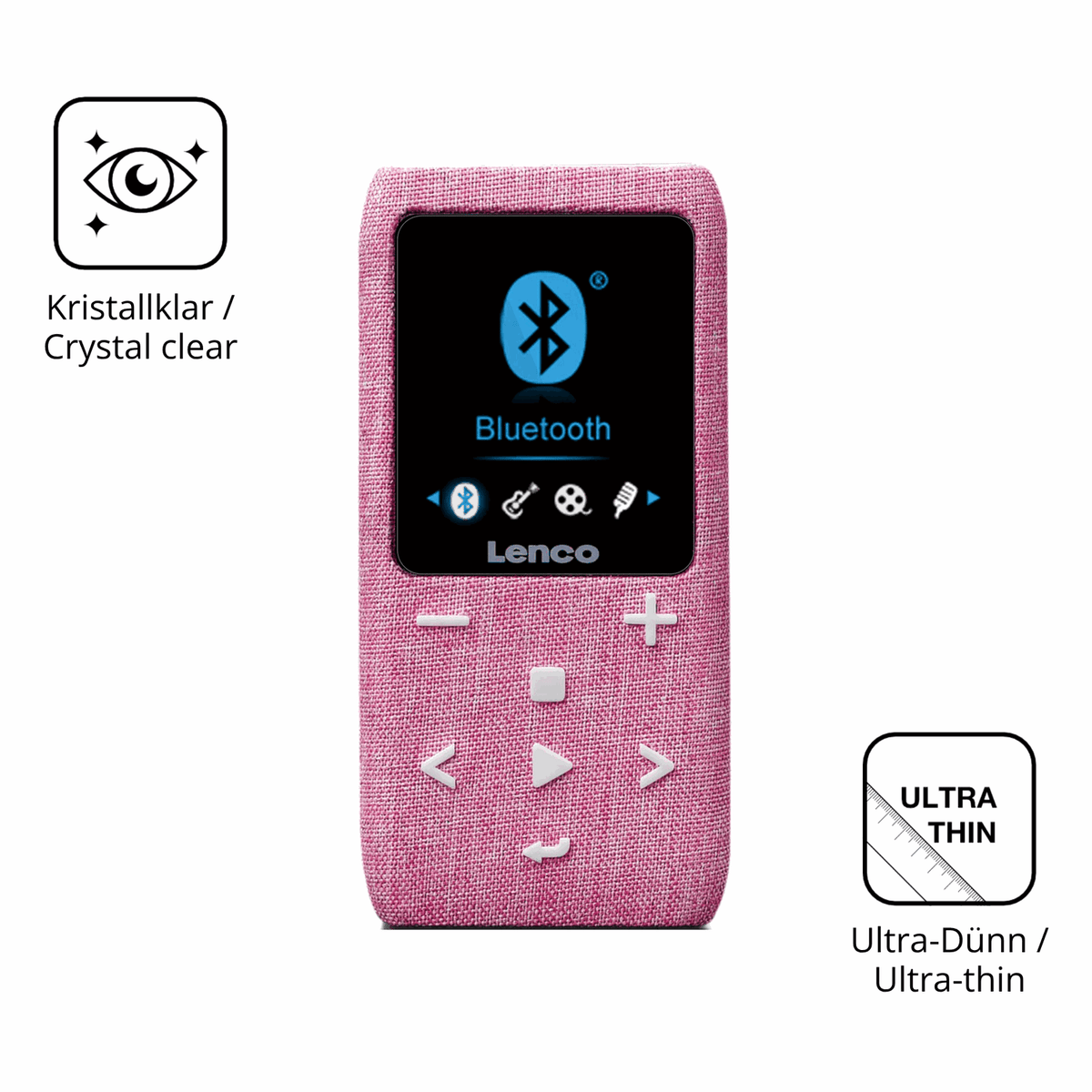 Dünne und klare Folie passend zugeschnitten für LUCKDANO MP3-Player