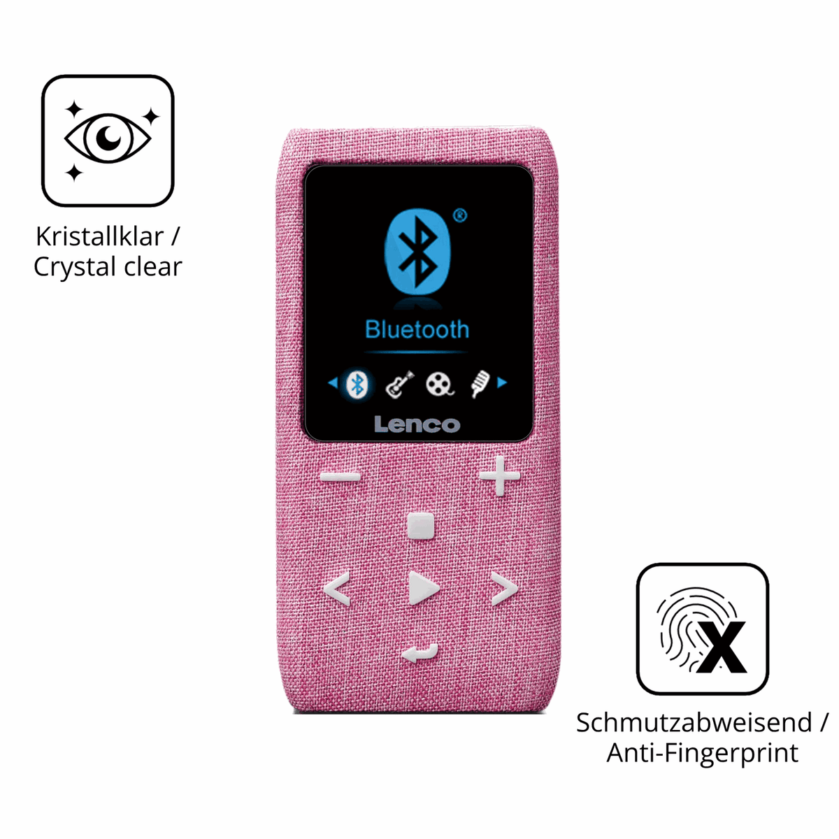 Flexible TPU-Folie passend zugeschnitten für LUCKDANO MP3-Player, vollständige Abdeckung