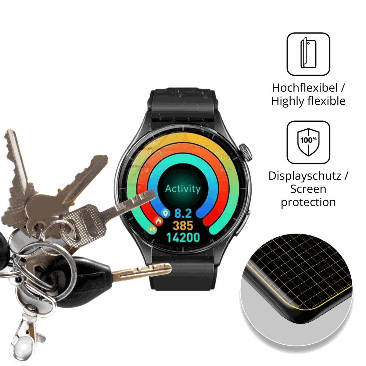 dipos Displayschutz für Marsyu ET458 2026, transparente Oberfläche, geringe Dicke und perfekte Passform