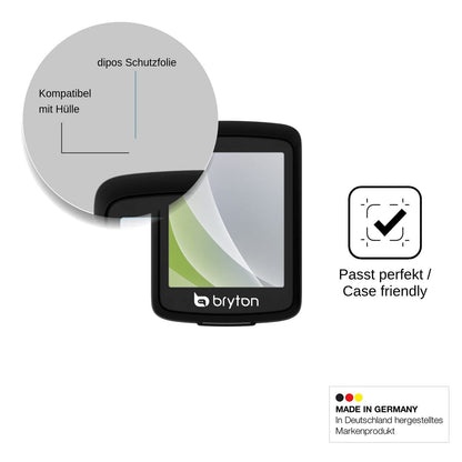 4x Schutzfolie matt für Bryton Rider E10 Display-Schutzfolie
