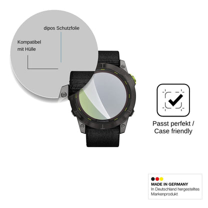 6x Schutzfolie matt für Garmin Enduro 2 Display-Schutzfolie