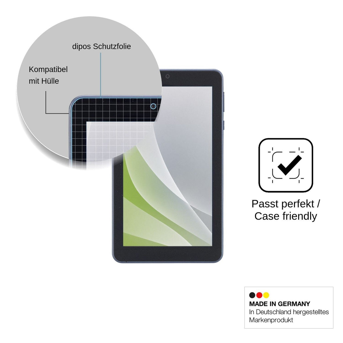 2x Schutzfolie matt für ONN Surf Tablet 7 Display-Schutzfolie