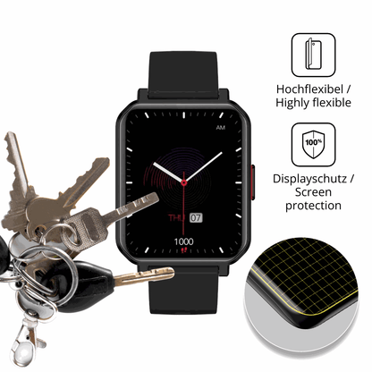 dipos Displayschutz für MaxCom FW56 Carbon Pro, transparente Oberfläche, geringe Dicke und perfekte Passform