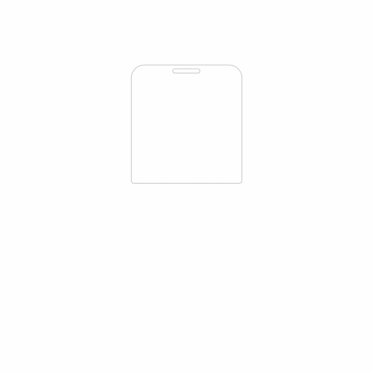 dipos Displayschutz für Maxvi B231ds, mattierte Oberfläche, geringe Dicke und perfekte Passform