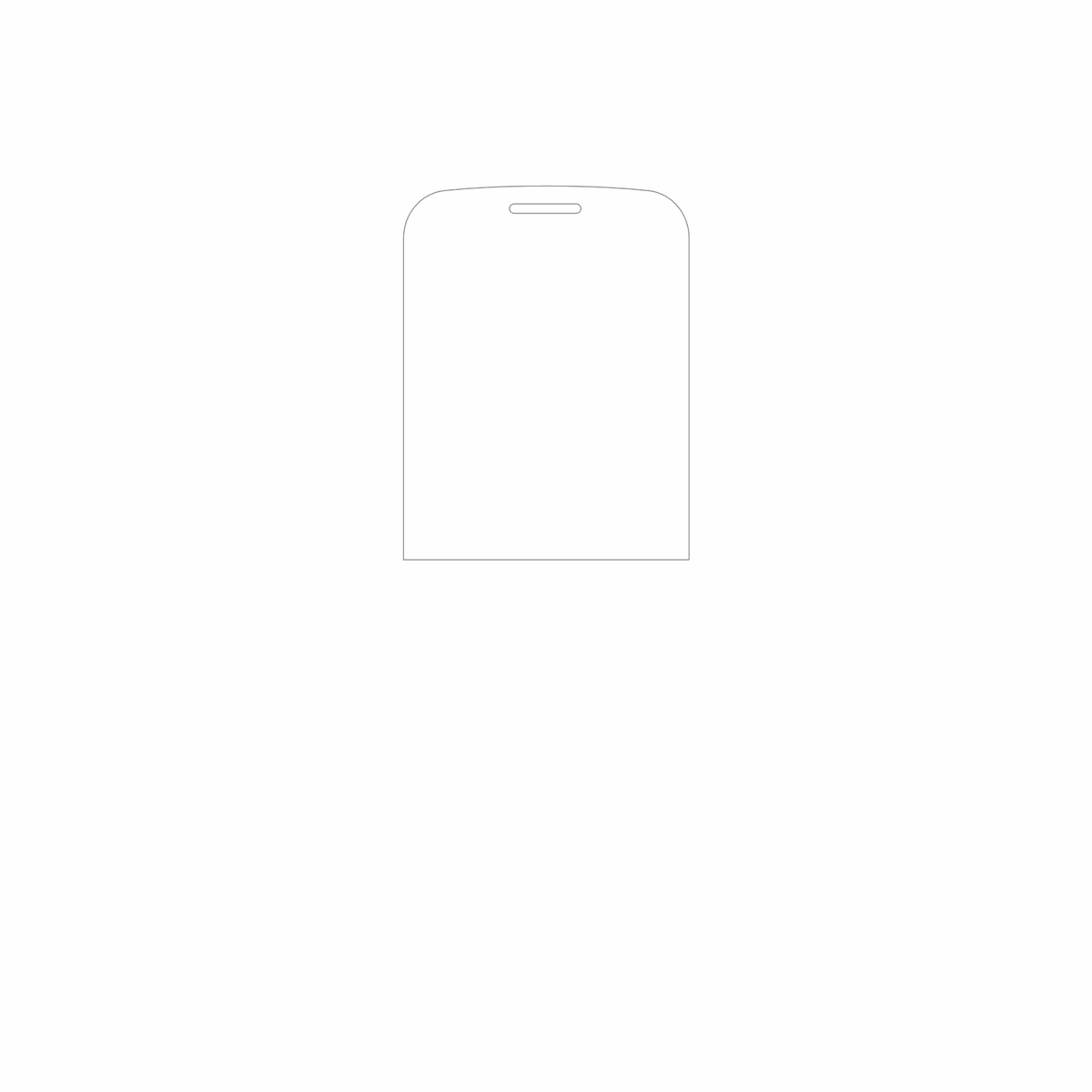 dipos Displayschutz für Maxvi B241, mattierte Oberfläche, geringe Dicke und perfekte Passform