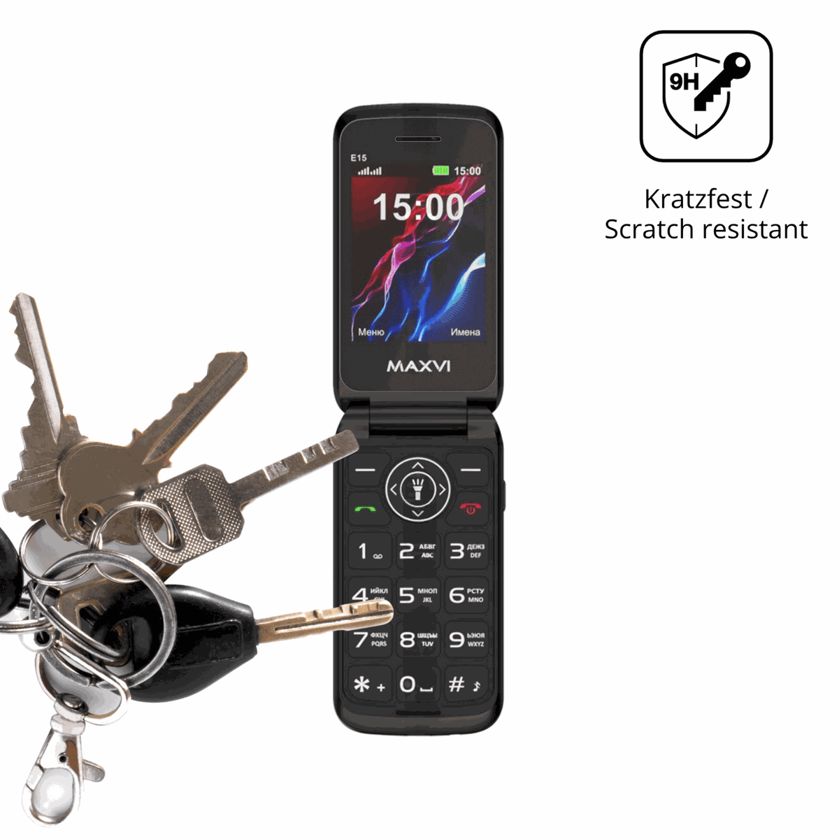 dipos Displayschutz für Maxvi E15, mattierte Oberfläche, robuste Festigkeit und perfekte Passform