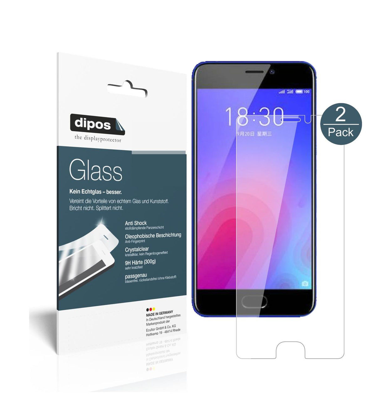 Perfekte Passform und ultimative Qualität: Unser 9H Panzerglas bietet Schutz für Meizu-M6