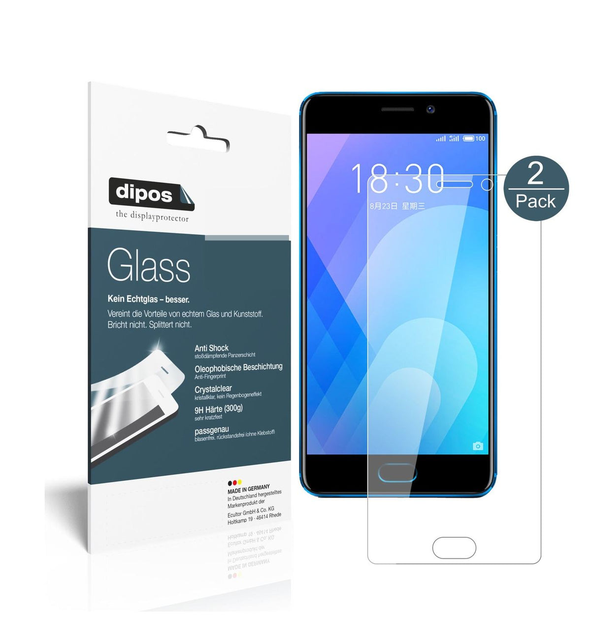 Perfekte Passform und ultimative Qualität: Unser 9H Panzerglas bietet Schutz für Meizu-M6 Note