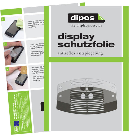 Matte Displayschutzfolie von dipos passend für Melitta Caffeo Barista F731 Tropfblech, präziser Zuschnitt und blasenfrei montiert