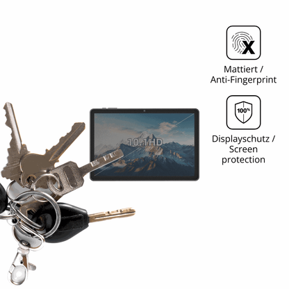 dipos Displayschutz für MENTUME K302, mattierte Oberfläche, Blickschutzfilter und perfekter Passform