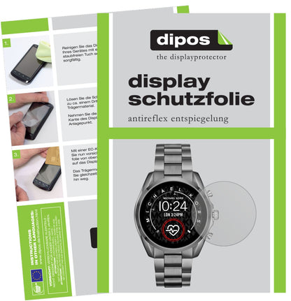 2x Schutzfolie matt für Michael Kors Bradshaw 2 Display-Schutzfolie