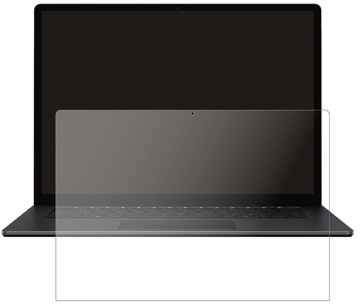 MicrosoftSurface 4 15 Zoll mit aufgebrachter dipos Panzerfolie, die lästige Fingerabdrücke minimiert