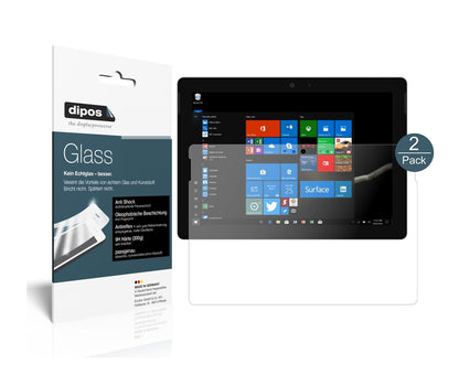 Matte Displayschutzfolie von dipos passend für Microsoft Surface Go 2, 9H kratzfest und blasenfrei montiert