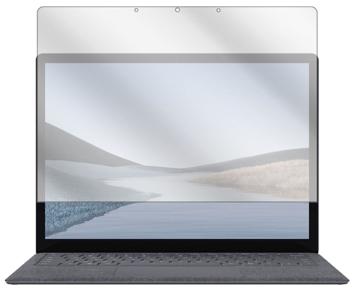 MicrosoftSurface Laptop 3 13.5 Zoll mit aufgebrachter dipos Displayschutzfolie, glasklare Darstellung ohne Einschränkungen