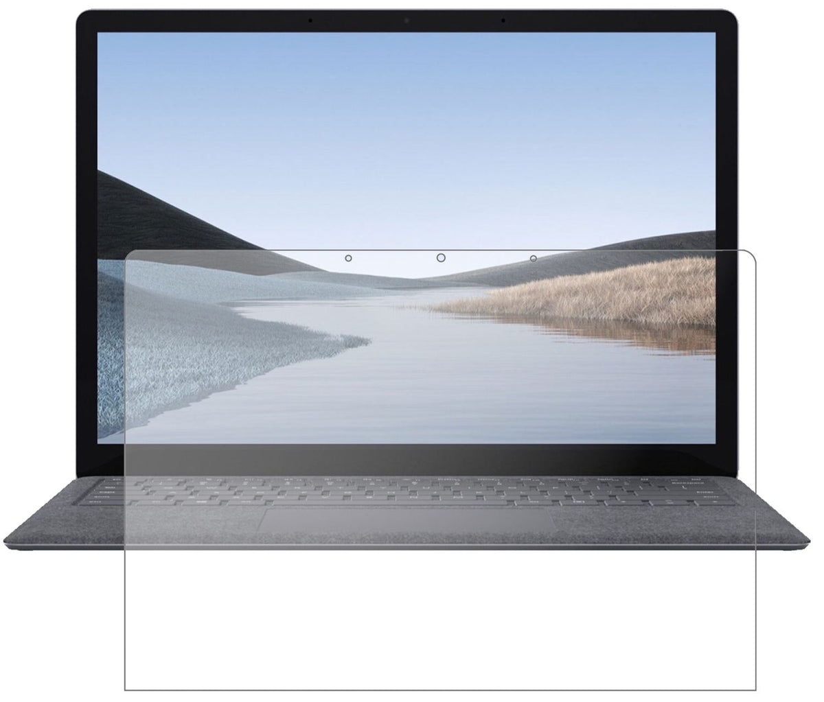 1x 9H Schutzfolie matt für Microsoft Surface Laptop 3 Panzerfolie