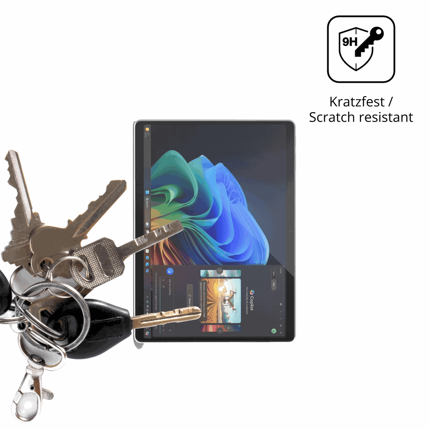 dipos Displayschutz für Microsoft Surface Pro Copilot Plus, mattierte Oberfläche, robuste Festigkeit und perfekte Passform