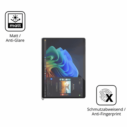 9H Hartbeschichtete, flexible Folie passend zugeschnitten für Microsoft Surface Pro Copilot Plus