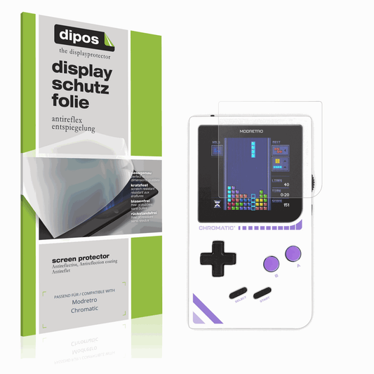 Matte Displayschutzfolie von dipos passend für Modretro Chromatic, präziser Zuschnitt und blasenfrei montiert