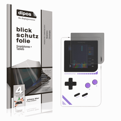 Blickschutzfolie von dipos passend für Modretro Chromatic, präziser Zuschnitt und blasenfrei montiert