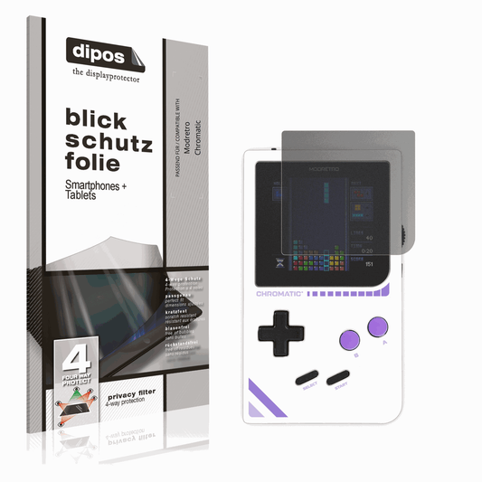 Blickschutzfolie von dipos passend für Modretro Chromatic, präziser Zuschnitt und blasenfrei montiert
