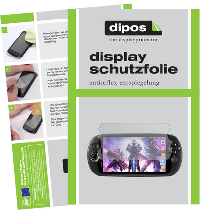 Matte Displayschutzfolie von dipos passend für MOQI i7s, präziser Zuschnitt und blasenfrei montiert