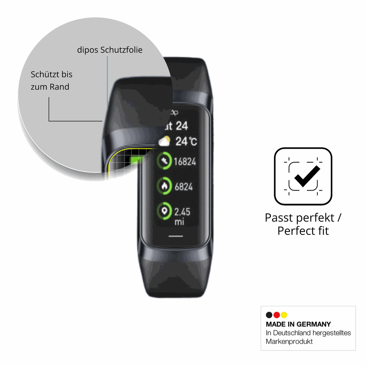 Besonders flexibler Displayschutz mit Anti-Shock-Schicht im Materialmix