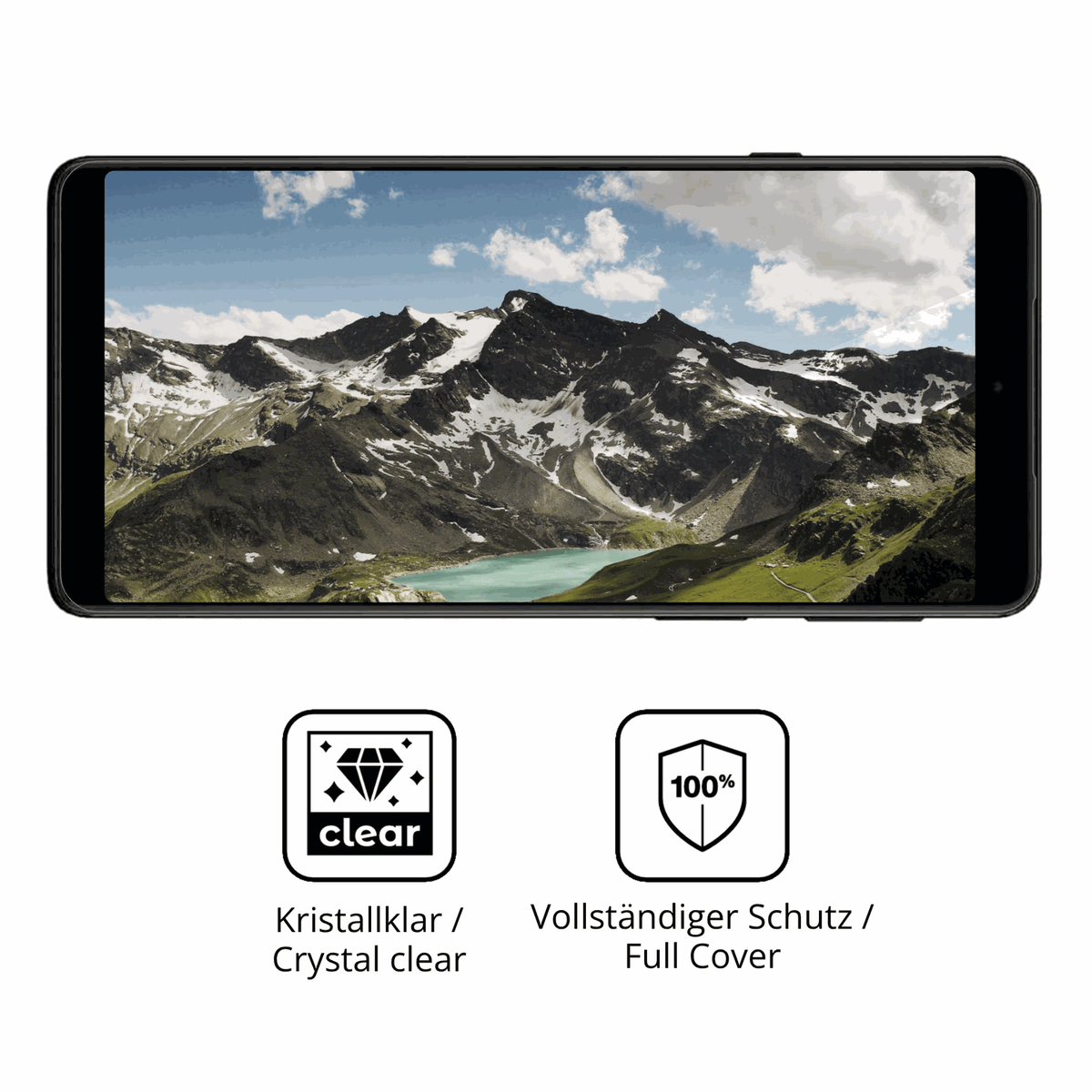 2x 3D Full Cover Schutzfolie für Motorola Edge 20