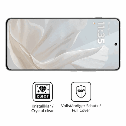 Dünne und klare Folie passend zugeschnitten für Motorola Edge 70 Cloud Dancer
