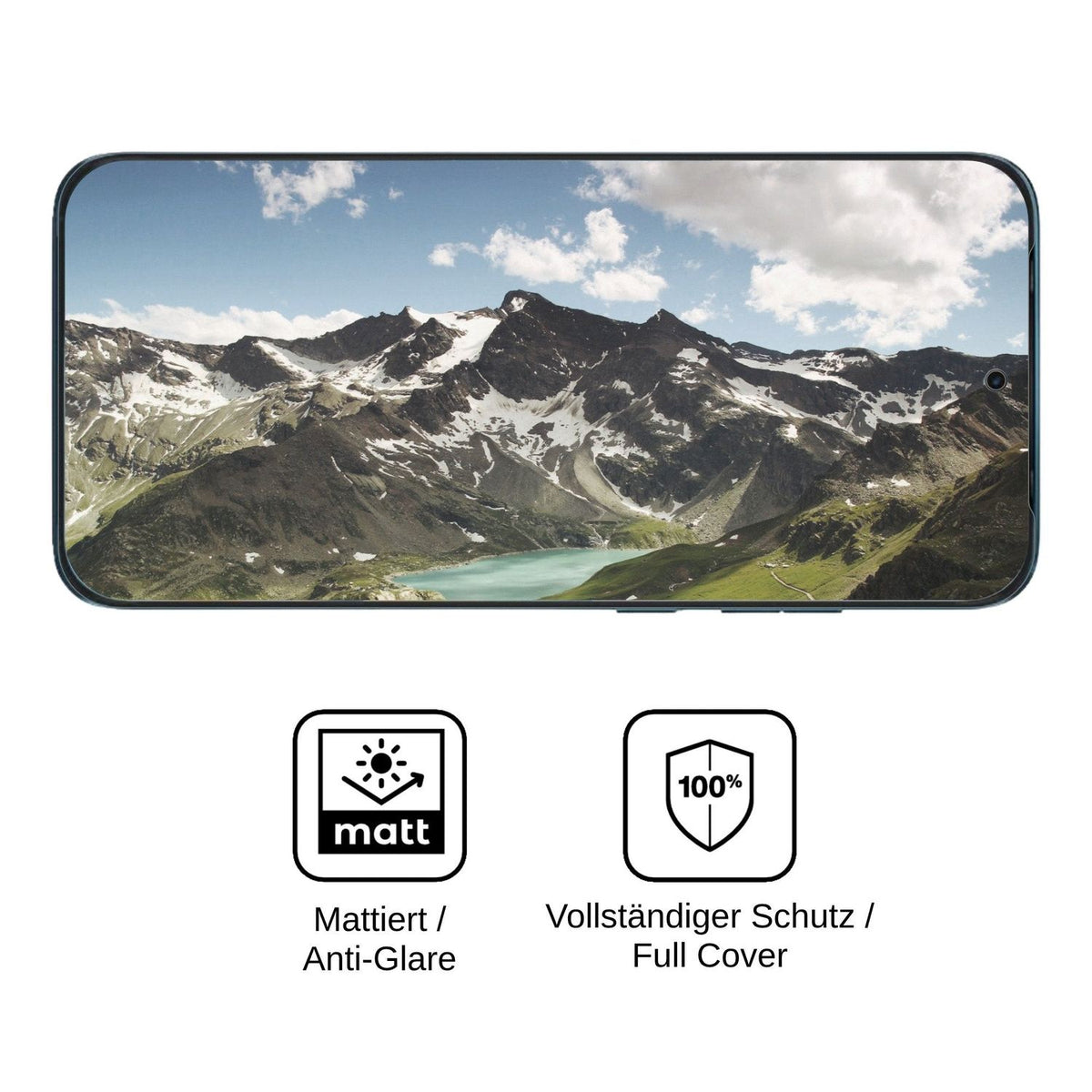 2x Full Cover Schutzfolie matt für Motorola Edge 70 Plus