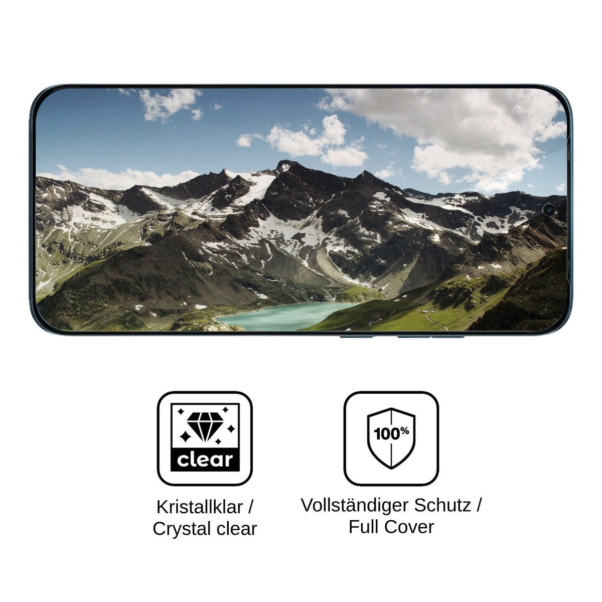 2x 3D Full Cover Schutzfolie für Motorola Edge 70 Plus