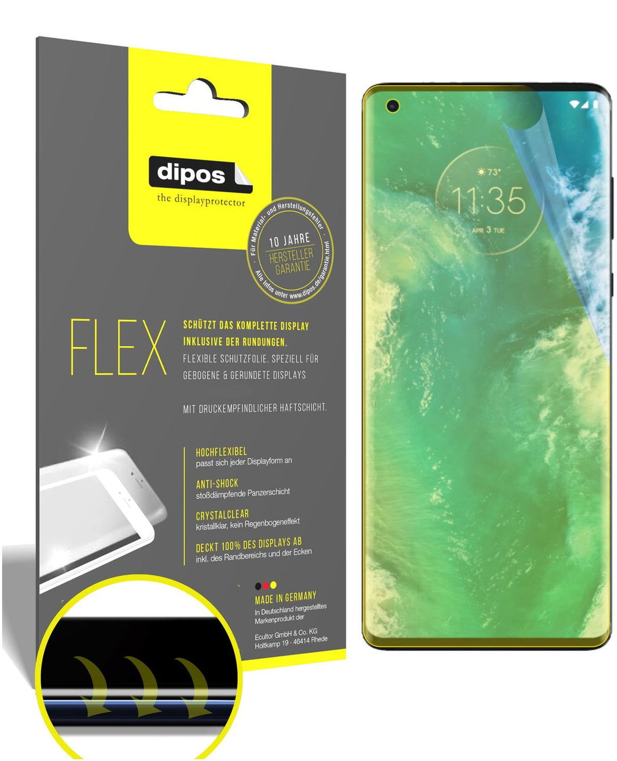 3D Full Cover Displayschutzfolie: Case-freundlicher Schutz mit perfekter Passform für dein Display. 