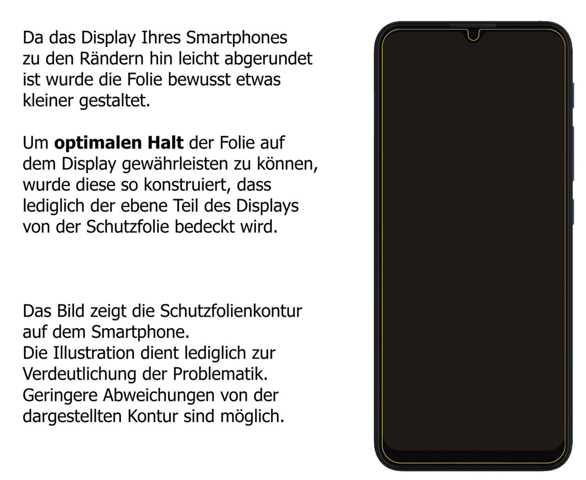 Schutzfolie mit optimaler Passform, zur Verwendung mit Hüllen geeignet