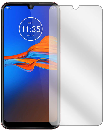 MotorolaMoto E6 Plus mit aufgebrachter dipos Displayschutzfolie, glasklare Darstellung ohne Einschränkungen