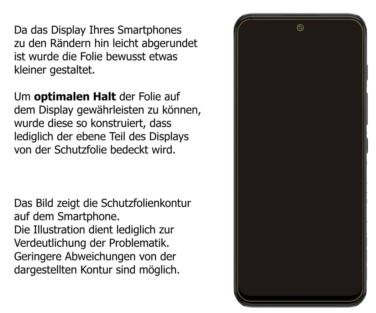 dipos Displayschutz für Motorola Moto G71, mattierte Oberfläche, robuste Festigkeit und perfekte Passform