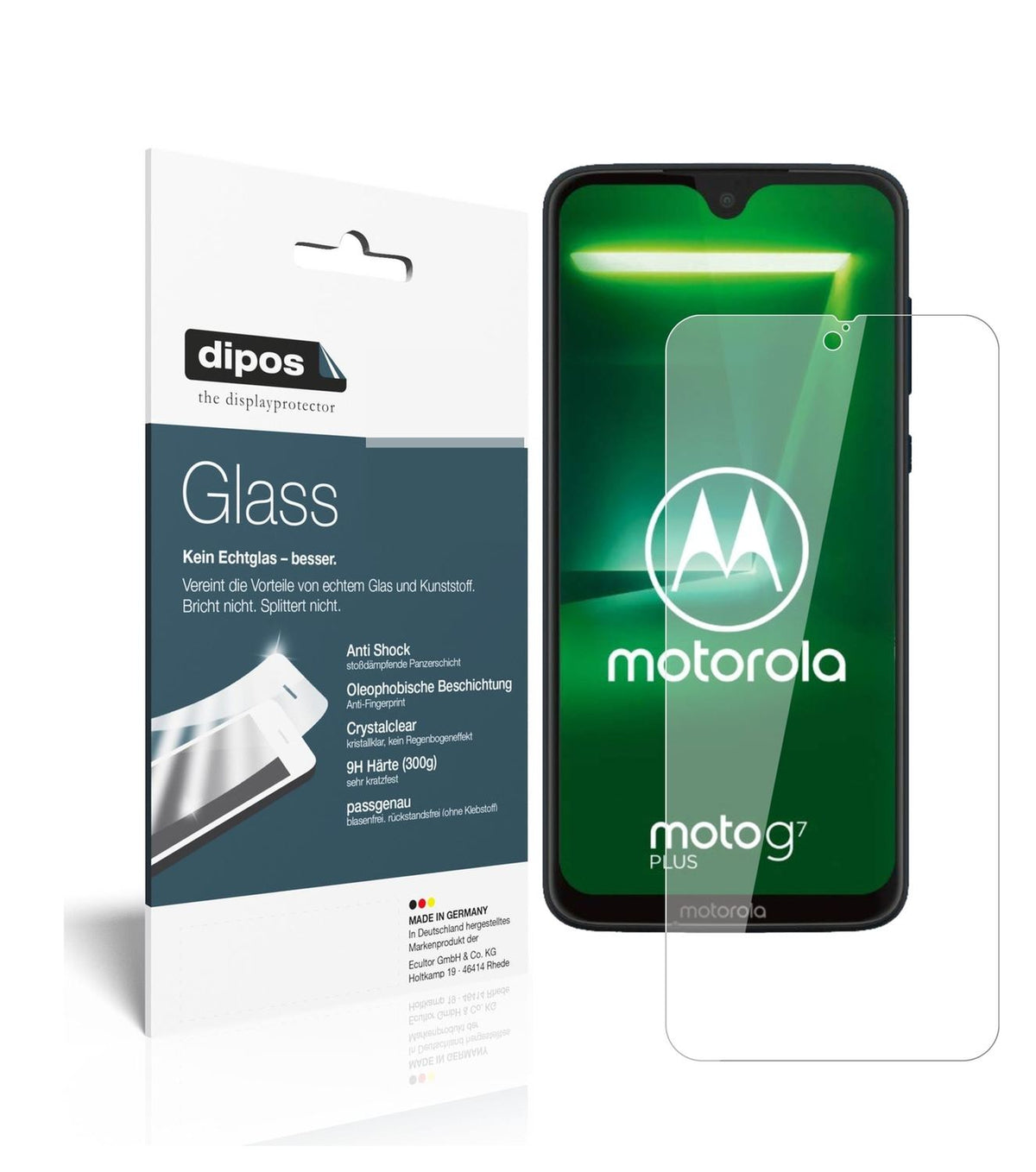 Perfekte Passform und ultimative Qualität: Unser 9H Panzerglas bietet Schutz für Motorola-Moto G7 Plus