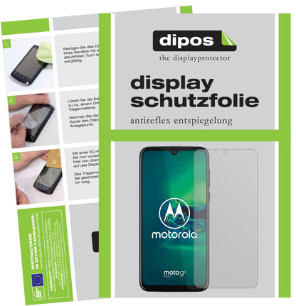 Matte Displayschutzfolie von dipos passend für Motorola Moto G8 Plus, präziser Zuschnitt und blasenfrei montiert