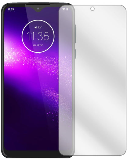 MotorolaOne Macro mit aufgebrachter dipos Displayschutzfolie, glasklare Darstellung ohne Einschränkungen