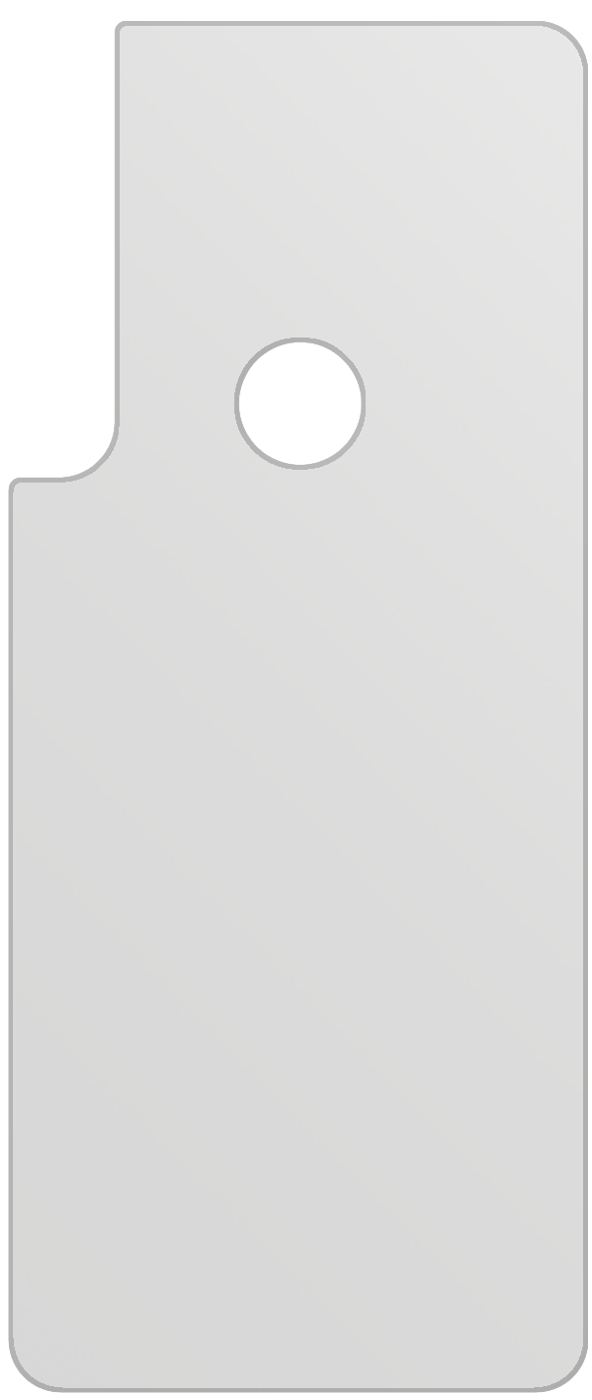 dipos Displayschutz für Motorola One Macro Rückseite, mattierte Oberfläche, geringe Dicke und perfekte Passform