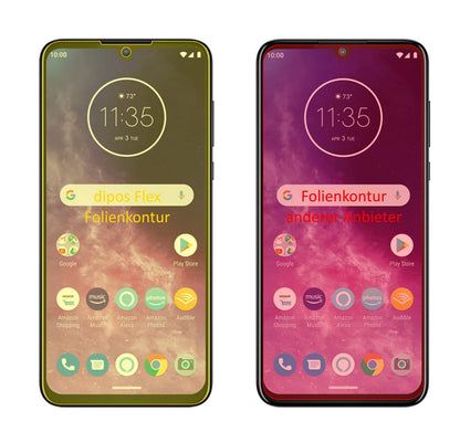 3x 3D Full Cover Schutzfolie für Motorola One Zoom