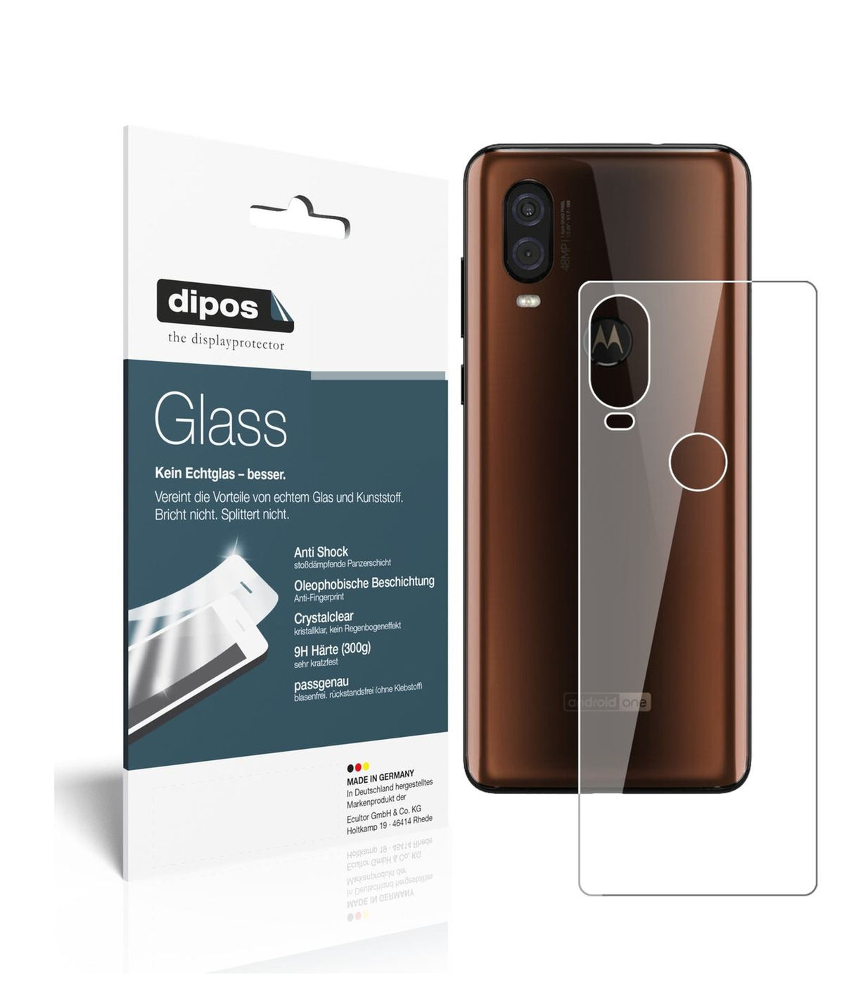 Perfekte Passform und ultimative Qualität: Unser 9H Panzerglas bietet Schutz für Motorola-P50 Rückseite