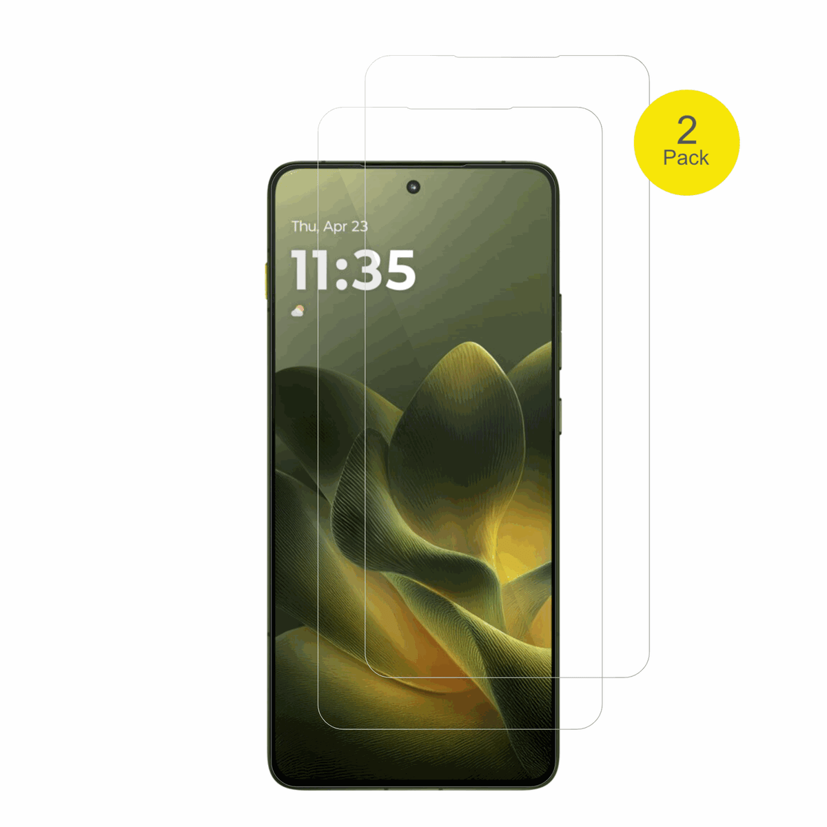 MotorolaSignature mit aufgebrachter dipos Displayschutzfolie, glasklare Darstellung ohne Einschränkungen