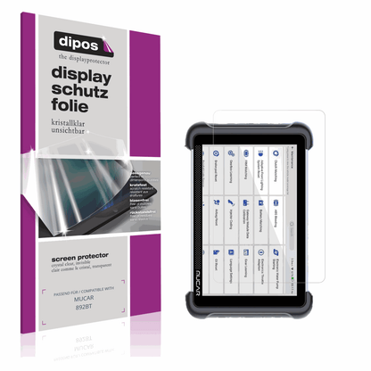 2x Schutzfolie klar für MUCAR 892BT Display-Schutzfolie