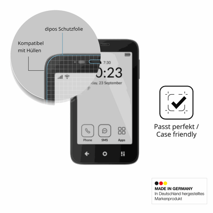 Schutzfolie mit optimaler Passform, zur Verwendung mit Hüllen geeignet
