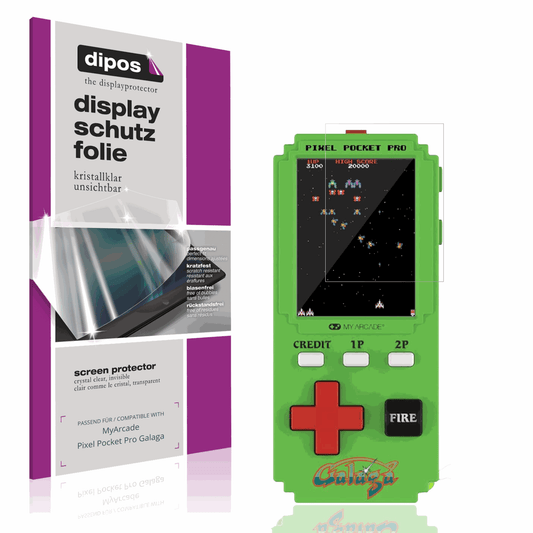 2x Schutzfolie klar für MyArcade Pixel Pocket Pro Galaga Display-Schutzfolie