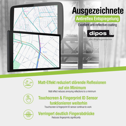 2x Schutzfolie matt für Flymaster NAV C Display-Schutzfolie